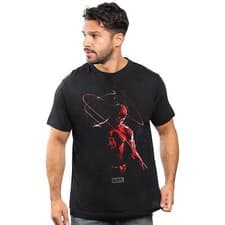 Image of Marvel Mens T-Shirt Daredevil Rain Top Tee S-2XL Official