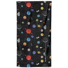 Image of Official Rick and Morty Space Pattern Beach Towel – Oversized