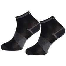 Image of Asics 2-Pack Mens Black/Grey Lyte Socks