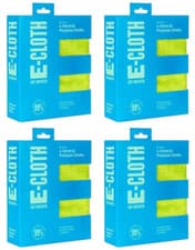 Image of 4x e-cloth General Purpose Microfibre Household Cleaning Cloth 4 Pack - Assorted