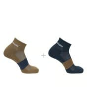Image of Salomon Evasion Ankle 2-Pack Stargazer/Rubber MEDIUM M Socks