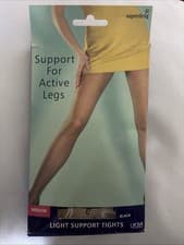 Image of Superdrug Black 15 Denier Light Support Tights