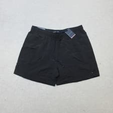 Image of Tommy Hilfiger Men's Large Swim Trunks Black Drawstring Shorts L 09362