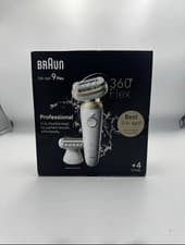 Image of Braun Silk-epil 9 Flex, Epilator 360 Flex Easy Hair Removal White/Gold 9-041 3D
