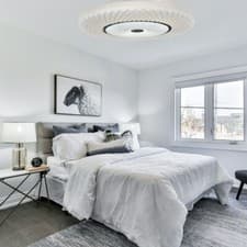 Image of Sparkling Flush Ceiling Light LED 40W CCT Selectable Flush Mount Round Acrylic
