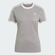 Image of ADIDAS Originals 3-Stripes Women's T-Shirt Black White GN2909 Tee UK 4-16