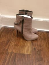 Image of Women Ankle Boots - All Saints Taupe chain Ankle Boots