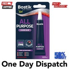 Image of BOSTIK All Purpose Clear Adhesive Quick Drying Extra Strong Glue - 20ml