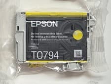 Image of GENUINE EPSON OWL INK T07954 YELLOW cartridge factory sealed Claria Ink