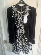 Image of Mint Velvet Floral Print Mini Dress Size Medium BNWT