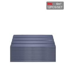 Image of 12X Roof Sheets Corrugated Garage Carport Shed Metal Roofing Panels Grey UK