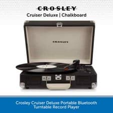 Image of Crosley Cruiser Bluetooth Turntable Record Player Deluxe With Built-In Speakers