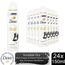 Image of 24x Dove Anti-Perspirant Advanced Care Invisible Dry 72H Deo for Women, 150ml
