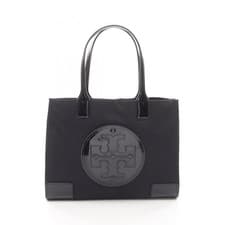 Image of Tory Burch ELLA PATENT SMALL Tote Bag 90482001 Nylon Patent leather Black NEW
