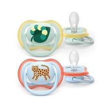 Image of Philips Avent Ultra Air Pacifier 0-6m Blue 2Pack Orthodontic BPA Free Breathable