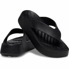 Image of Crocs Getaway Flip Black Platform Flip Flop Sandals. Sz 8. NWT!