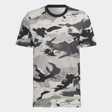 Image of Adidas HK2800 CAMO AOP TEE Black Grey White T-Shirt Men Size M