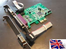 Image of Serial RS232 x2 + Parallel PCIe PCI Express Card