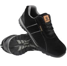 Image of MENS LEATHER LIGHTWEIGHT STEEL TOE CAP SAFETY WORK LADIES TRAINERS SHOES BOOTS