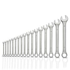Image of Spanners 9mm - 32mm Metric Combination Open End & Ring Socket Wrench Hand Tools