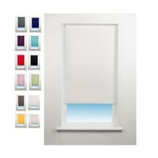 Image of Blackout Roller blind, Plain Straight Colour coded, Thermal 100% Blackout Fabric