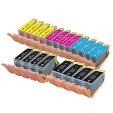 Image of 20 Ink Cartridge For Canon MG5250 MG5300 MG5320 MG5350 MG6150 PGI-525 CLI-526
