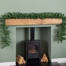 Image of 2.7m (9ft) Plain Green Imperial Pine Christmas Garland