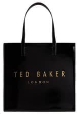 Image of Ted Baker Womens Crinkon Crinkle Large Icon Tote Bag - Black