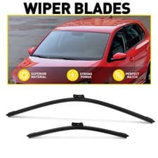 Image of Set of 2 For Skoda Rapid NH1 2012-On Front Left Right Windscreen Wiper Blades UK