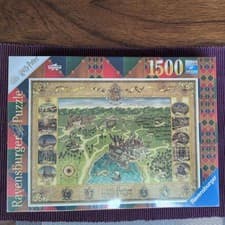 Image of Harry Potter Hogwarts Map Jigsaw Puzzle (1500 pieces) - Brand New & Sealed