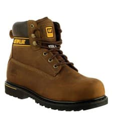 Image of Mens Caterpillar Holton SB Safety Steel Toe Cap Lace Up Work Boots Sizes 6 to 15