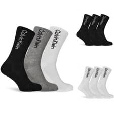 Image of Calvin Klein Crew Sports Socks Mens 3 pack 7-11