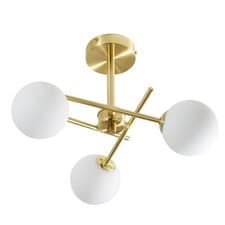 Image of Litecraft Estelle Bathroom Wall or Ceiling Lights With Ball Shades - 2 Colours