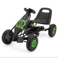 Image of Xootz Viper Go Kart Kids Child Pedal Ride On Car Outdoor Toy 2 Gears Black