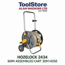 Image of Hozelock 2434 60mtr Assembled Hose Cart With 30m 1/2 Garden Hose