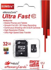Image of 32GB MicroSD Memory card for Kaiser Baas R40, R50 dashCam | Class 10 80MB/s
