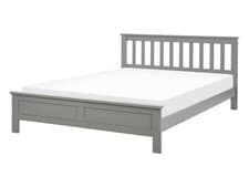 Image of Bed Pine Wood MAYENNE 140 x 200 cm (EU Double) Grey