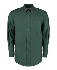 Image of Bottle Green Corporate Oxford Shirt Long Sleeve Men Sizes #19 #20 #21 #22 #23