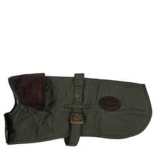 Image of Barbour Quilted Dog Coat Olive