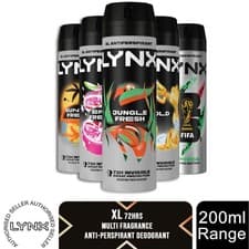 Image of Lynx XL Anti-Perspirant 72-Hour Sweat Protection Deodorant 200ml, 3 or 6 Pack