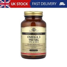 Image of Solgar, Omega-3, EPA & DHA, Triple Strength, 950 mg, 50 Softgels