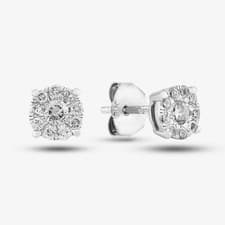 Image of 9ct White Gold 0.25ct Diamond Stud Earrings TH0123339
