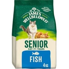 Image of James Wellbeloved Senior Dry Cat Food Fish - 4kg