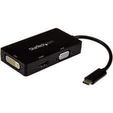 Image of Startech Usb-C Multiport Video Adapter 3-In-1 Usb Type-C Video Adapter Usb-C To
