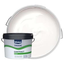 Image of Trade Contract Silk Emulsion Pure Brilliant White 10L Interior Walls Ceilings UK