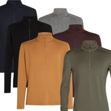 Image of Icebreaker Mens Tech Long Sleeve Half Zip Long Sleeve T-Shirt