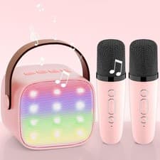 Image of Upgrade Karaoke Machine 2 Microphones Kids for Girls: Wowstar Kids Karaoke Machi
