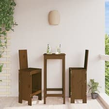 Image of Bar Stools 2 pcs Honey Brown 40x42x120 cm Solid Wood Pine
