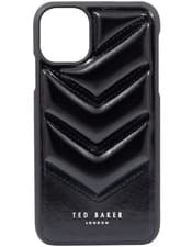 Image of Ted Baker Apple iPhone 12/12 Pro Padded Black Chevron Phone Case