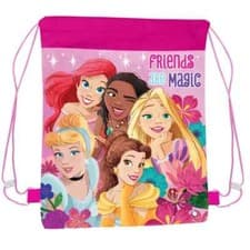 Image of princess Girls Character School PE SWIM Shoe Sports Drawstring Bag Backpack